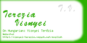 terezia visnyei business card
