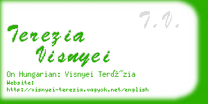 terezia visnyei business card